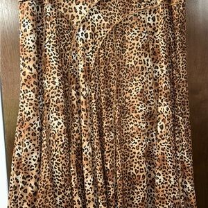 Leopard Print Women's Skirt SzL